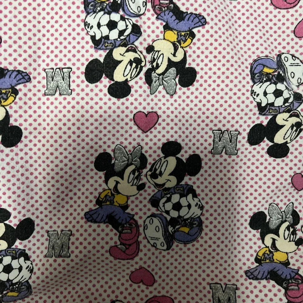 Minnie Mouse Handmade Patchwork Crib Quilt Throw Stroller Baby Blanket ‎ 36x40